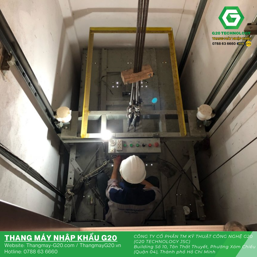 thi công hố thang máy gia đình tại công trình nhà phố