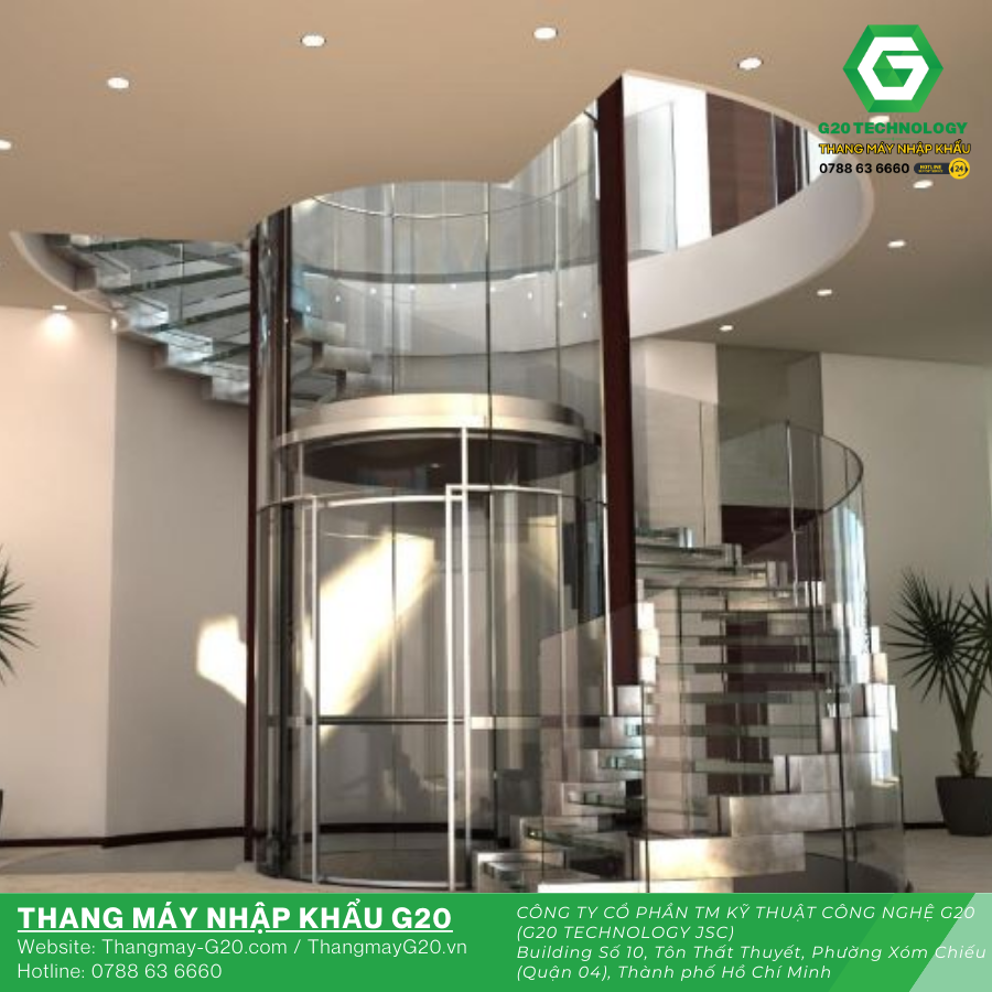 Khung kính thiết kế dạng tròn sang trọng.